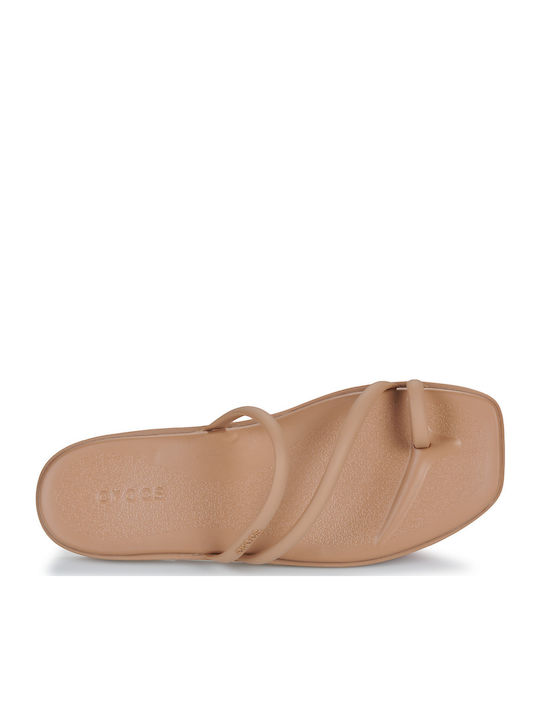 Miami Women's Flat Sandals in Beige Color