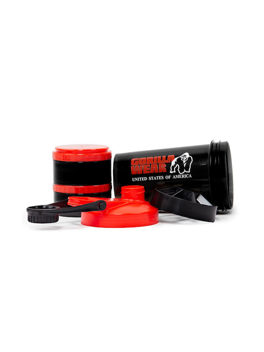 Gorilla Wear Shaker Πρωτεΐνης 500ml Πλαστικό Μαύρο