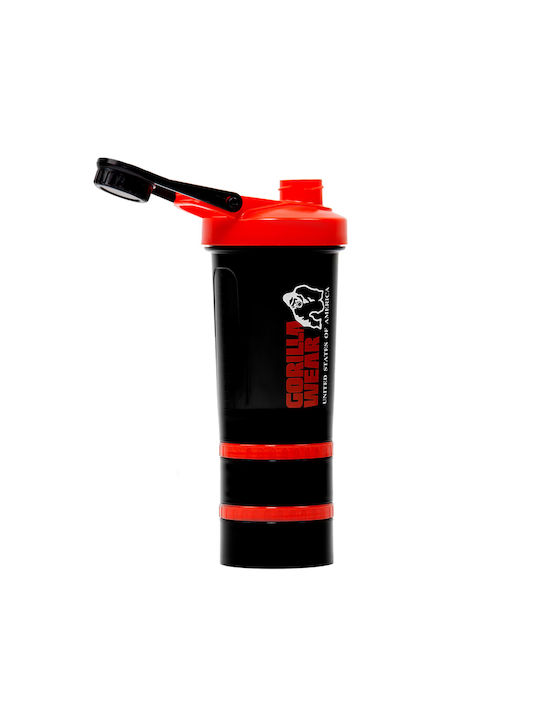 Gorilla Wear Plastic Protein Shaker 500ml Black