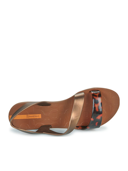 Vibe Flip-Flops In Sandal Style In Brown Colour