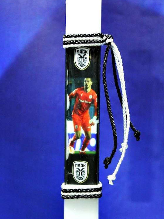 Πασχαλινή Λαμπάδα Πλακέ Χειροποίητη 25εκ.