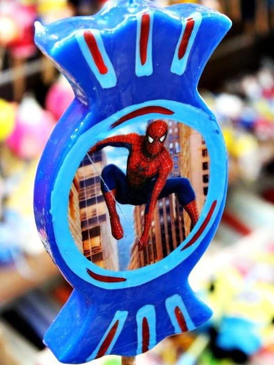 Osterkerze Spiderman Runde Handgefertigt 19cm