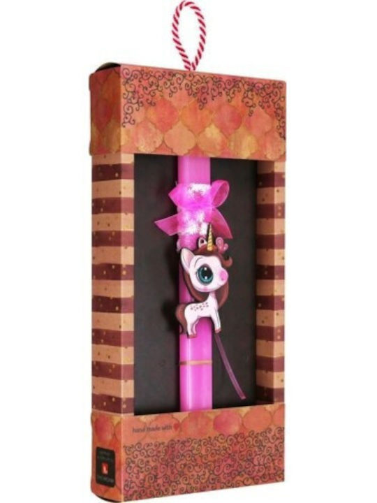 Osterkerze Einhorn Runde 40cm Verschiedene Designs