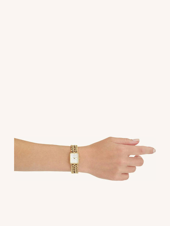 Rosefield Studio Damen Uhr mit Gold Metallarmband