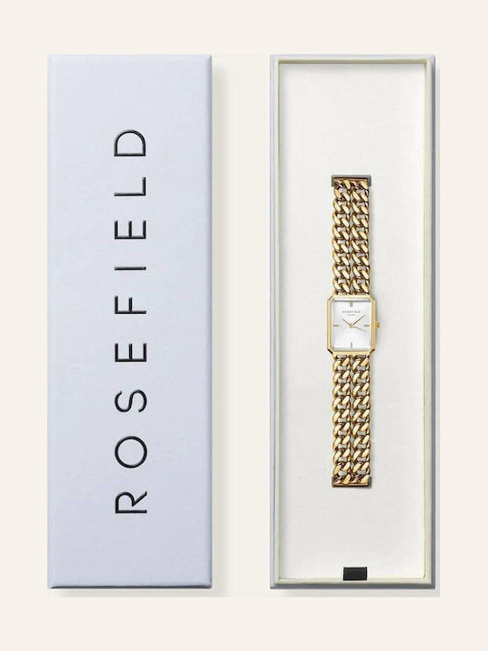 Rosefield Studio Damen Uhr mit Gold Metallarmband