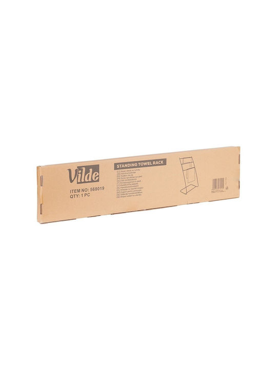 Vilde Single Wall-Mounted Bathroom Rail ​58x58cm Black