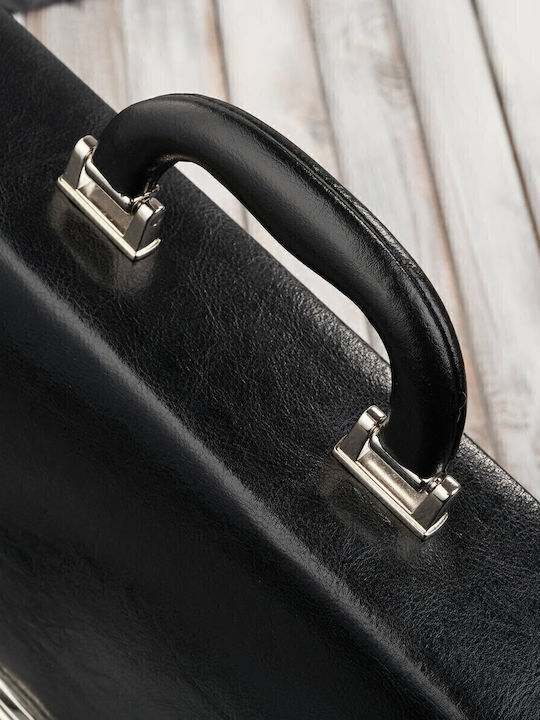 Leder Herrentasche Geldbörse Schwarz