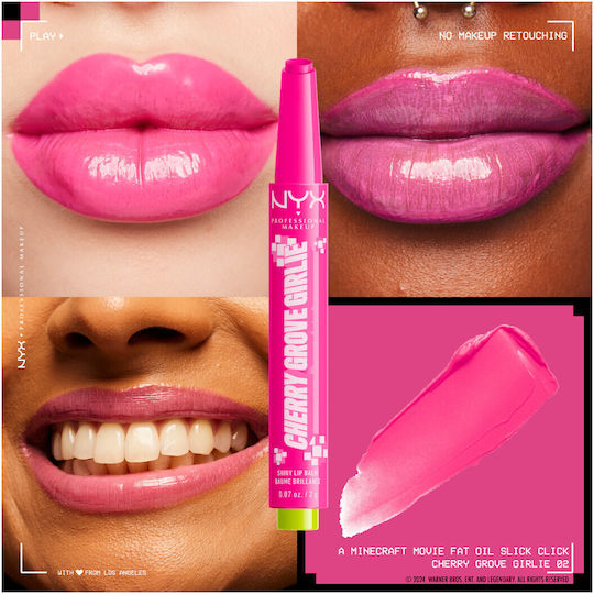 NYX Professional Makeup A Minecraft Movie Lip Oil Cherry Grove 2gr