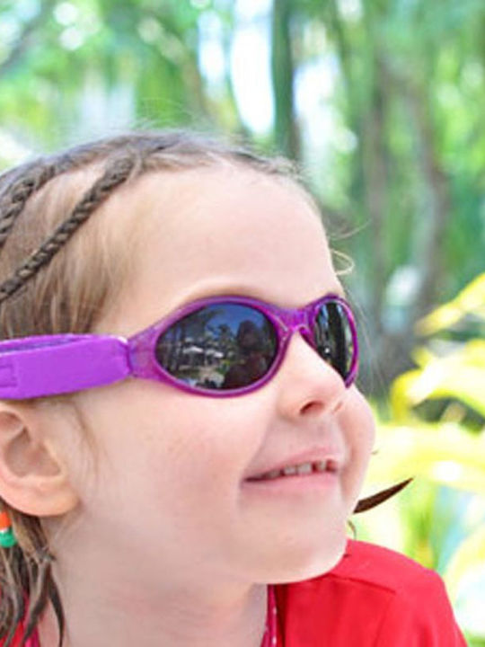 Banz Kidz Άθραυστα Αθλητικά Παιδικά Γυαλιά Ηλίου Μωβ για 2-4 Ετών