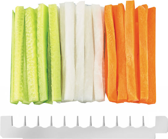 Japanese Mandoline Slicer Stick Slices 3 Interchangeable Blades Shogun 380 X 158 Mm