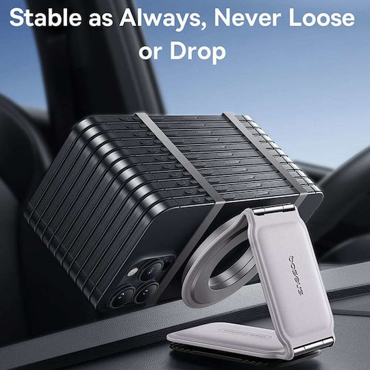Baseus PrimeTrip Series C02 Car Mobile Mount with Adjustable Hooks Moon White