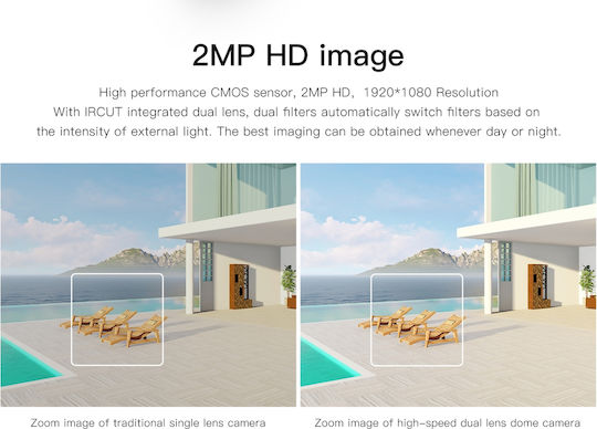 Vstarcam CS663DR IP Κάμερα Παρακολούθησης Full HD 1080p Αδιάβροχη με Αμφίδρομη Επικοινωνία