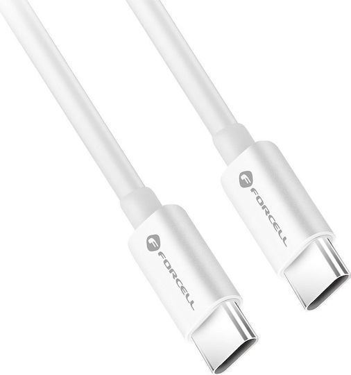 Forcell C338 USB 3.2 USB-C Male To USB-C Cable 60W White 2m 593921