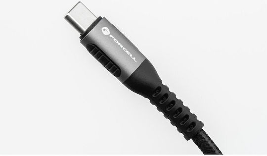 Forcell USB 2.0 Cable USB-C male - USB-C 100W Black 2m