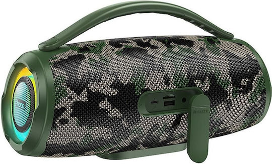 Hoco Ηχείο Bluetooth 40W με Ραδιόφωνο και Διάρκεια Μπαταρίας έως 4 ώρες Camouflage Green