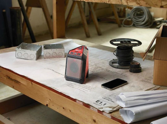 Milwaukee M12 JSSP-0 Jobsite Speaker Boxă Bluetooth 5W cu Durată de Baterie până la 25 ore Negru
