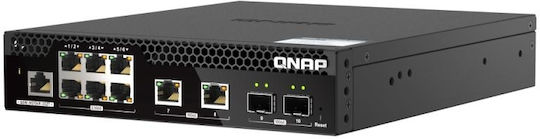 QNap QSW-M2106R-2S2T Managed L2 Switch με 8 Θύρες Ethernet και 2 SFP Θύρες