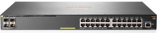 HP Aruba 2930F 24G PoE+ 4SFP+ Managed L3 PoE+ Switch with 24 Gigabit (1Gbps) Ethernet Ports and 4 SFP Ports