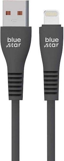Blue Star Regular USB-A la Cablu Lightning 12W Negru 1m
