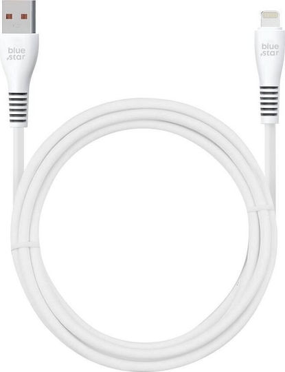 Blue Star Regular USB-A la Cablu Lightning 12W Albastru 1m