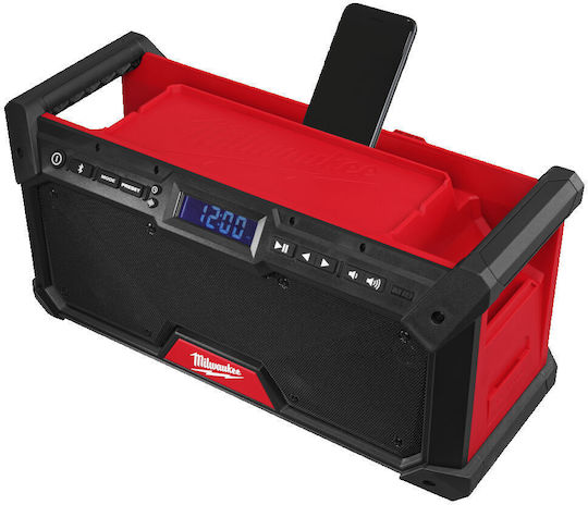 Milwaukee M18 Dab Raddab+g20 Επιτραπέζιο Ραδιόφωνο Ρεύματος / Μπαταρίας DAB+ Κόκκινο