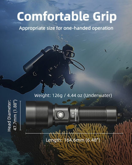 NiteCore Водолазно фенерче LED с яркост 1100lm за дълбочина до 100m