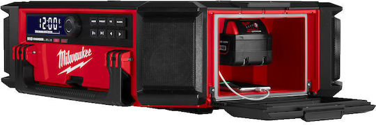 Milwaukee M18 Packout Prcdab+0 Cu baterie DAB+ cu Bluetooth Roșu