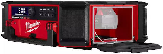Milwaukee M18 Packout Prcdab+0 Cu baterie DAB+ cu Bluetooth Roșu