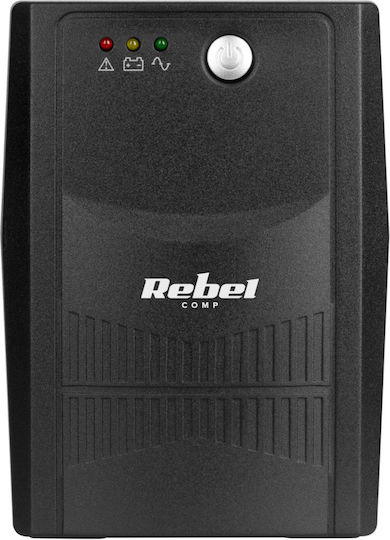 Rebel Micropower 600 UPS Off-Line 600VA 360W με 2 Schuko Πρίζες