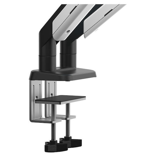 Anda Seat Stand Desk Mounted for 2 Monitors up to 42" with Arm (AD-W-A9-2S-BW)