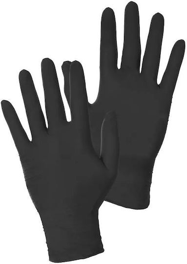 Canis Safety Nitrile Examination Gloves Powder Free Black 100pcs