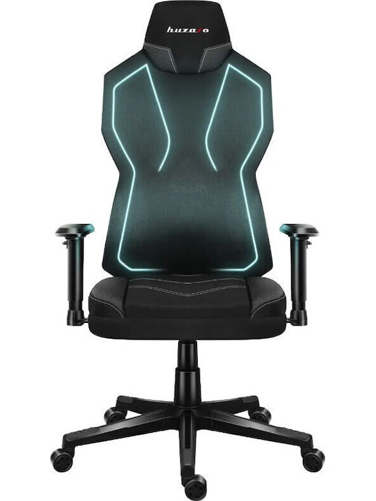 Huzaro Combat 6.2 Fabric Gaming Chair with Adjustable Armrests and RGB Lighting Black
