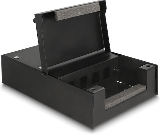 Delock Anschlussdose 4 Ports 66235 Keystone-Module Schwarz