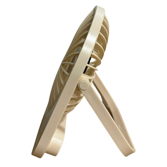 Wiederaufladbarer Tischventilator Slim 4,5W Beige
