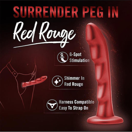 Temptasia Glass Dildo Red 17.2cm