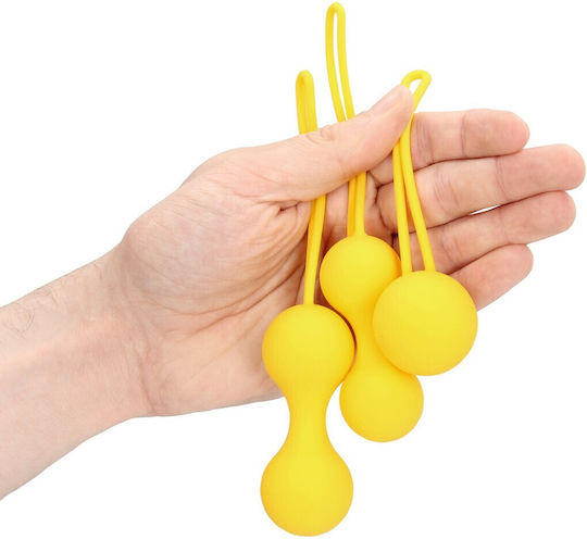 3 Κολπικές Thumping Kegel Balls Σιλικόνης Lemonade Yellow Shots