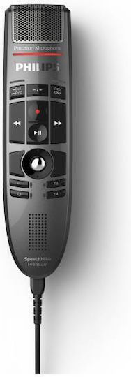 Philips SpeechMike Premium Микрофон USB Щипка за Вокали в Черен Цвят
