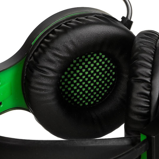 Esperanza Thunderbird Over Ear Gaming Headset με σύνδεση 3.5mm Green