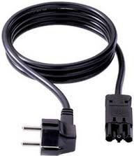 Bachmann Device Supply Cable Schuko Gst18 5m Black S1 German Type Right Angle Plug S2 Wieland Gst18/3 Female Connector