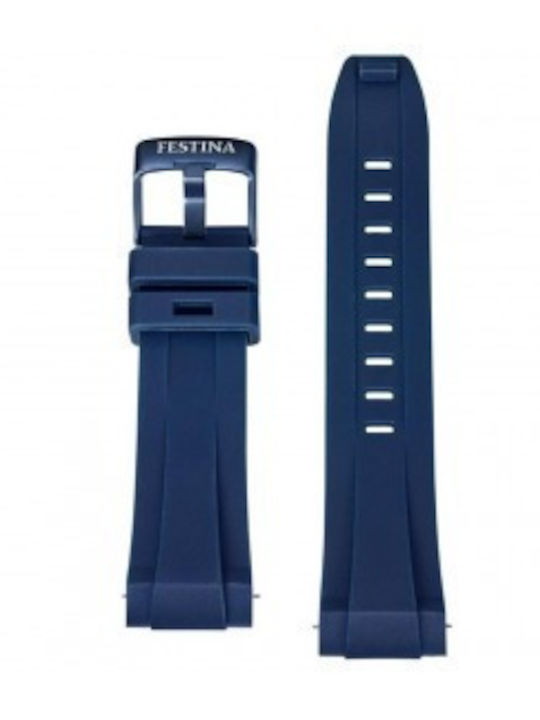 Festina Bike Diver Ανδρικό Ρολόι Χρονογράφος Μπαταρίας με Μπλε Μεταλλικό Μπρασελέ
