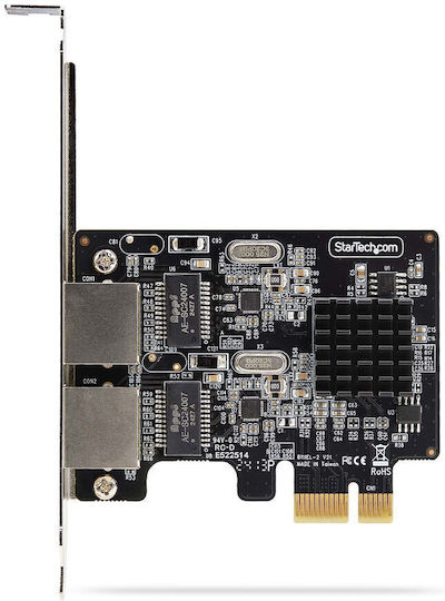 Startech Netzwerkkarte 2-Port Gigabit PCIe TAA-konform Gigabit Ethernet X 2