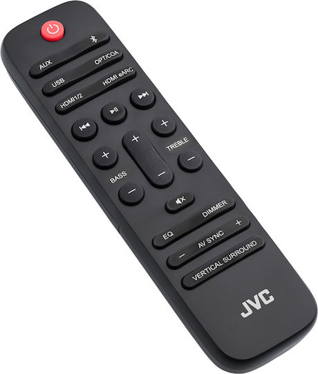 JVC TH-E874B Soundbar 5.1.2 Bluetooth και HDMI 100W με Ασύρματο Subwoofer και Τηλεχειριστήριο Μαύρο