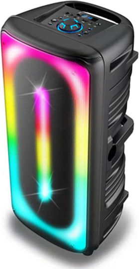 Bass Polska Sistem De Karaoke Cu Microfon Wireless Și Efecte De Iluminare Multicolore