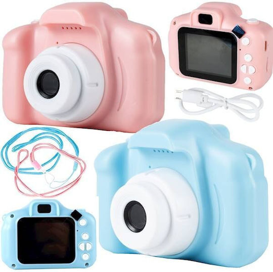 MalPlay Compact Φωτογραφική Μηχανή 3MP με Οθόνη 2" Ροζ