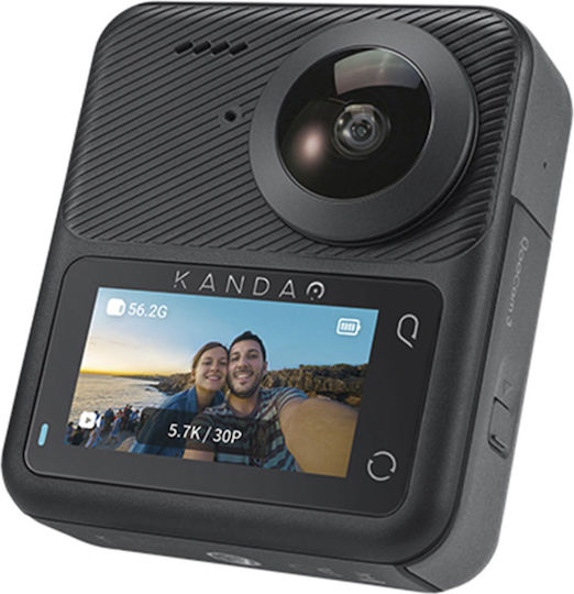 Kandao QooCam 3 Action Camera 5K Λήψης 360° Υποβρύχια με Οθόνη Αφής 1.9" και Wi-Fi Μαύρη