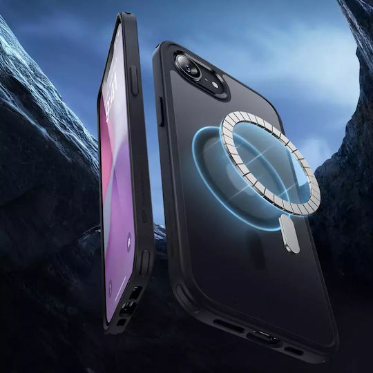 ESR Classic Hybrid Halolock Back Cover Silicone 0.3mm Black iPhone 17e / 16e