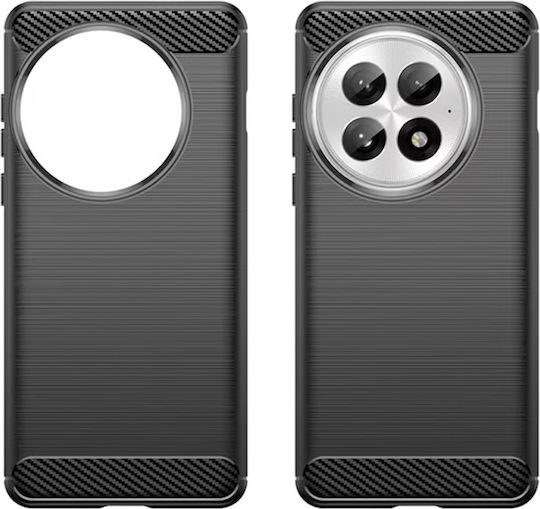 Techsuit Carbon Задна корица Силикон Черен (OnePlus 13R)