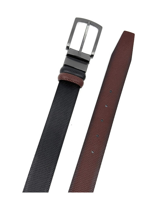 Men's Belt Leather Double Sided Black/Brown