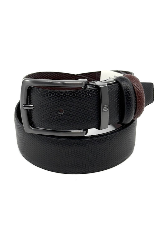 Men's Belt Leather Double Sided Black/Brown