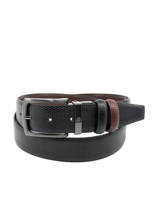 Men's Belt Leather Double Sided Black/Brown